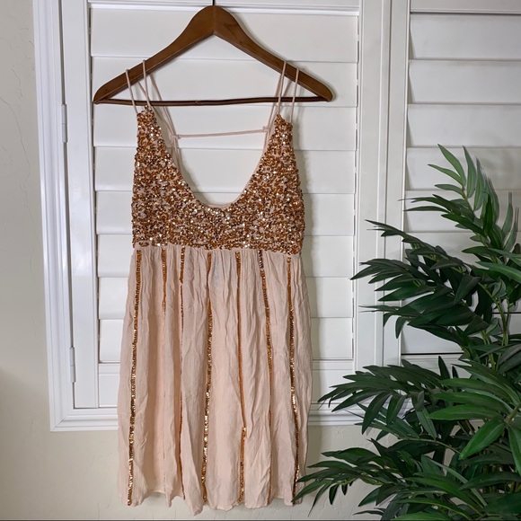 Free People Love Story Sequin Mini Dress - Picture 3 of 8